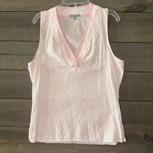 JAMES PERSE Light Pink Sleeveless V-Neck Tank Top